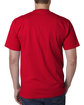 Bayside Unisex Heavyweight T-Shirt  red ModelBack