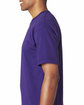 Bayside Unisex Heavyweight T-Shirt  purple ModelSide