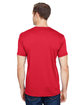 Bayside Unisex 4.5 oz., Polyester Performance T-Shirt red ModelBack