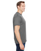 Bayside Unisex 4.5 oz., Polyester Performance T-Shirt CHARCOAL ModelSide