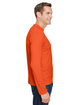Bayside Unisex Performance Long-Sleeve T-Shirt bright orange ModelSide