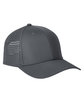 Big Accessories Performance Perforated Cap charcoal OFFront