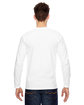 Bayside Adult Long Sleeve T-Shirt white ModelBack