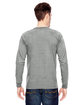 Bayside Adult Long Sleeve T-Shirt dark ash ModelBack