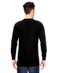Bayside Adult Long Sleeve T-Shirt black ModelBack