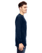 Bayside Adult Long Sleeve T-Shirt navy ModelSide