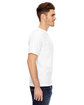 Bayside Adult 6.1 oz., 100% Cotton Pocket T-Shirt WHITE ModelSide