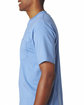 Bayside Adult 6.1 oz., 100% Cotton Pocket T-Shirt CAROLINA BLUE ModelSide