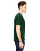Bayside Adult 6.1 oz., 100% Cotton Pocket T-Shirt forest green ModelSide