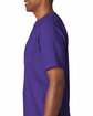 Bayside Adult Pocket T-Shirt purple ModelSide