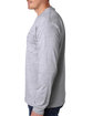 Bayside Adult 6.1 oz., 100% Cotton Long Sleeve Pocket T-Shirt ASH ModelSide