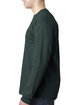 Bayside Adult 6.1 oz., 100% Cotton Long Sleeve Pocket T-Shirt FOREST GREEN ModelSide