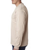 Bayside Adult 6.1 oz., 100% Cotton Long Sleeve Pocket T-Shirt sand ModelSide