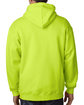 Bayside Adult Full-Zip Hooded Sweatshirt lime green ModelBack
