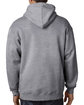 Bayside Adult Full-Zip Hooded Sweatshirt dark ash ModelBack