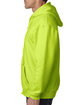 Bayside Adult Full-Zip Hooded Sweatshirt lime green ModelSide