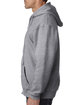 Bayside Adult Full-Zip Hooded Sweatshirt dark ash ModelSide