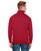 Bayside Unisex Quarter-Zip Pullover Sweatshirt cardinal ModelBack