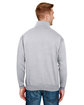 Bayside Unisex Quarter-Zip Pullover Sweatshirt dark ash ModelBack