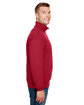 Bayside Unisex Quarter-Zip Pullover Sweatshirt cardinal ModelSide