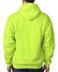 Bayside Adult 9.5 oz., 80/20 Pullover Hooded Sweatshirt lime green ModelBack