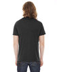 American Apparel Unisex Poly-Cotton USA Made Crewneck T-Shirt HEATHER BLACK ModelBack