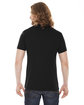 American Apparel Unisex Poly-Cotton USA Made Crewneck T-Shirt BLACK ModelBack