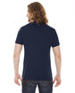 American Apparel Unisex Poly-Cotton USA Made Crewneck T-Shirt NAVY ModelBack