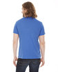 American Apparel Unisex Poly-Cotton USA Made Crewneck T-Shirt HTHR LAKE BLUE ModelBack