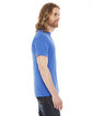 American Apparel Unisex Poly-Cotton USA Made Crewneck T-Shirt HTHR LAKE BLUE ModelSide