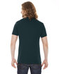 American Apparel Unisex Classic T-Shirt BLACK AQUA ModelBack