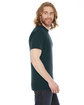 American Apparel Unisex Classic T-Shirt BLACK AQUA ModelSide