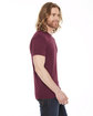 American Apparel Unisex Classic T-Shirt HTHR CRANBERRY ModelSide