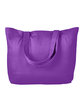 BAGedge Cotton Twill Horizontal Shopper purple OFFront