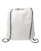 Prime Line Non-Woven Drawstring Cinch-Up Backpack white ModelSide