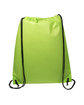 Prime Line Non-Woven Drawstring Cinch-Up Backpack lime green ModelSide