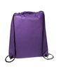 Prime Line Non-Woven Drawstring Cinch-Up Backpack purple ModelSide