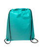 Prime Line Non-Woven Drawstring Cinch-Up Backpack teal ModelSide