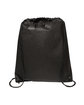 Prime Line Non-Woven Drawstring Cinch-Up Backpack black ModelSide