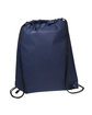 Prime Line Non-Woven Drawstring Cinch-Up Backpack navy blue ModelSide