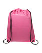 Prime Line Non-Woven Drawstring Cinch-Up Backpack pink ModelSide