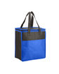 Prime Line Two-Tone Flat Top Insulated Non-Woven Grocery Tote Bag reflex blue ModelQrt
