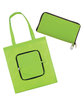 Prime Line Zippin' Tote Bag lime green ModelSide