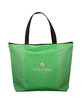 Prime Line Tonal Non-Woven Zipper Trade Show Tote Bag green DecoFront