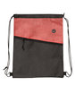 Prime Line Tonal Heathered Non-Woven Drawstring Backpack  
