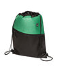 Prime Line Tonal Heathered Non-Woven Drawstring Backpack green ModelQrt
