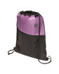 Prime Line Tonal Heathered Non-Woven Drawstring Backpack purple ModelQrt