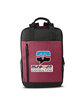 Prime Line Austin Nylon Collection Laptop Backpack hthr burgundy DecoFront
