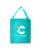 Prime Line Saturn Jumbo Non-Woven Grocery Tote teal DecoFront
