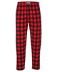 Boxercraft Men's Harley Flannel Pant with Pockets red/ blk bff pld OFFront